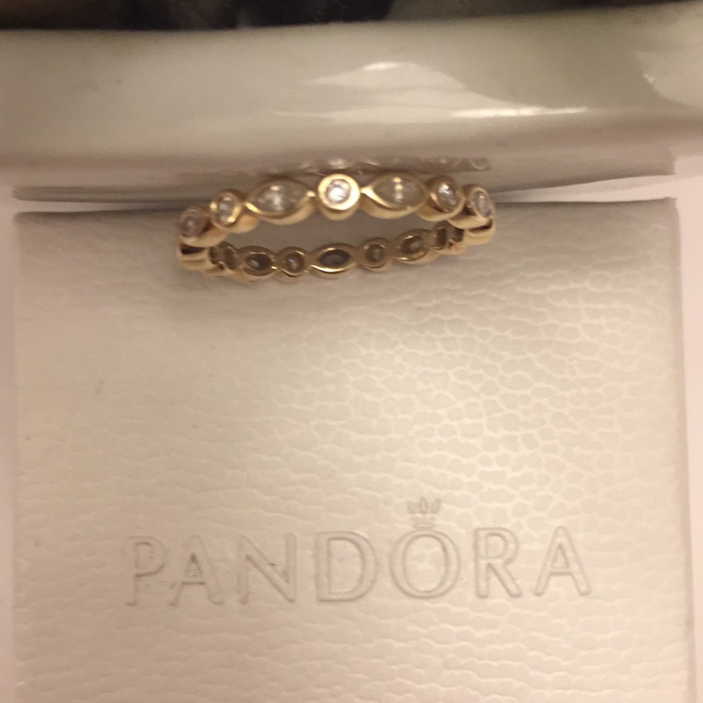 Authentic PANDORA 585 (14K) Alluring Marquise Ring
